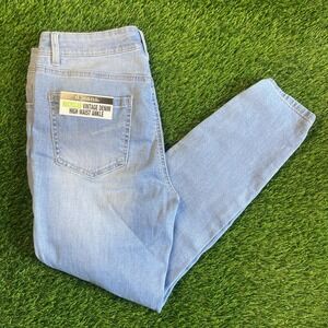 D. Jeans Recycled Denim High Waist Ankle Fit Women's Jeans Distressed Sz 10 NWT
